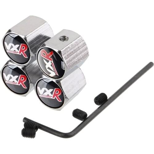 Car Styling Wheel Tire Valves Caps AntiTheft Cover For Vauxhall VXR Logo VXR8 Mokka Corsa Astra Insignia Junior DX Maloo Adam