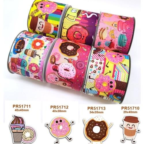 Free shipping 50 yard cartoon printed grosgrain ribbon 42592