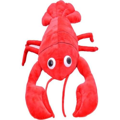 Simulation Big lobster doll pillow children plush stuffed toy baby kids toy for Christmas birthday gift
