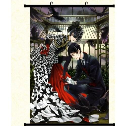 Black Butler Poster Wall Art Home Decor High Quality Tarpaulin Scroll Painting Modern Artwork Living Room Decoration