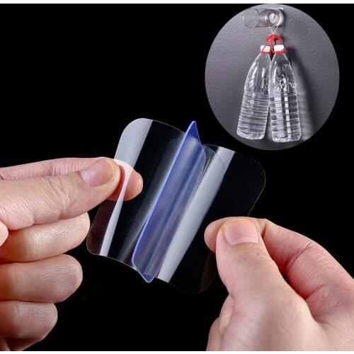 Strong viscosity Double-sided Adhesive Tape Super Sticky PVC No Traces Waterproof Transparent Tape Reusable Household Items