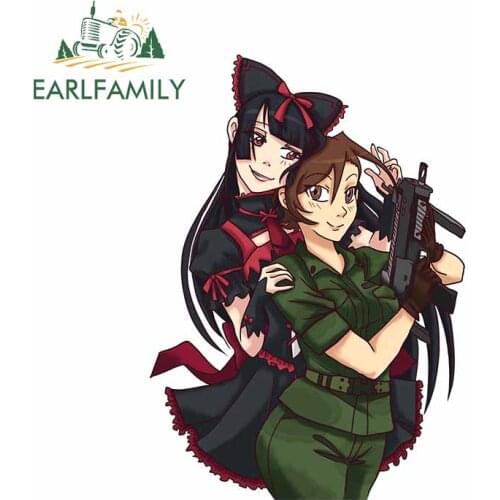 EARLFAMILY 13cm x 9.4cm for The Priestess and The Soldier Car Stickers Vinyl Material Decal Waterproof Scratch-Proof For JDM SUV