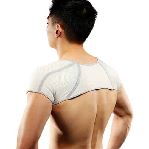 Elastic Shoulders Protector Support Bandage Sports Breathable Back Shoulder Keep Warm Pad &T8
