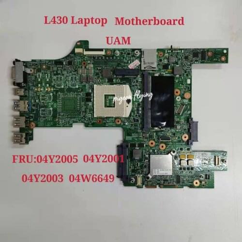 L430 motherboard mainboard for Thinkpad laptop 14-PGA989 HM76 DDR3 FRU 04Y2005 04W6651 04Y2012 04Y2003 04W6649 04Y2010 100% test