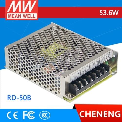 MEAN WELL original RD-50B 5V 6A +24V 2A 53.6W Dual Output Switching Power Supply