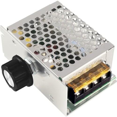 1PC 4000W 220V AC SCR Motor Speed Controller Module Voltage Regulator Temperature Dimmer for Electric Furnace Water Heater