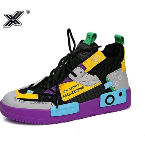 Mens Shoes Fashion Hip hop Colored Sneakers Men Flat Casual Sneaker Hot Sale Comfortable Chunky Shoes For Man zapatillas hombre