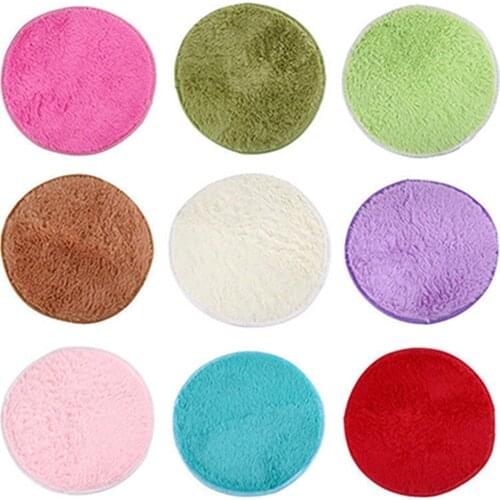 Home Decor Soft Bath Bedroom Non-slip Floor Shower Rug Yoga Plush Round Mat Floor Puzzle Pad Toliet Bathroom Rugs Cushion