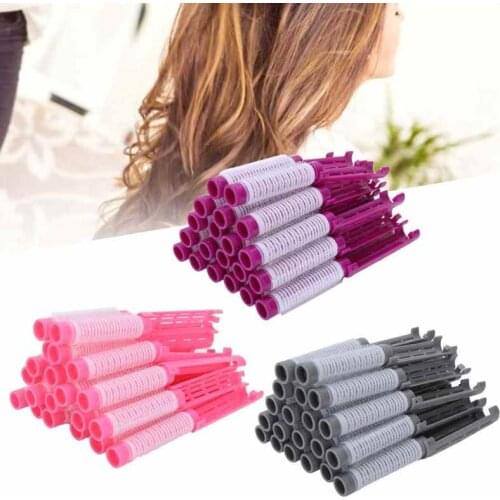 20pcs Hair Perm Rods Fluffy Perming Rod Hair Roller Curler Hairdressing Tool Kit Plush hair lock Curling Hair Tools