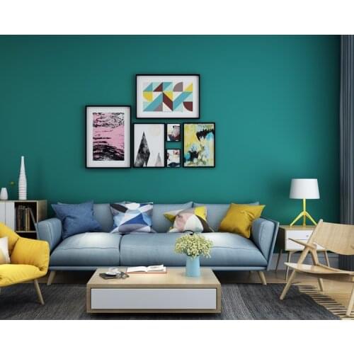 Wallpaper Solid Color Waterproof Nordic Ins Bedroom Wall Paper Green Living Room Tv Background wall papers home decor