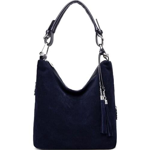 New Tassel Suede Leather Large Capacity Handbags Women Designer Shoulder Bag Sac A Main Femme Crossbody Bag Female Messenger Bag