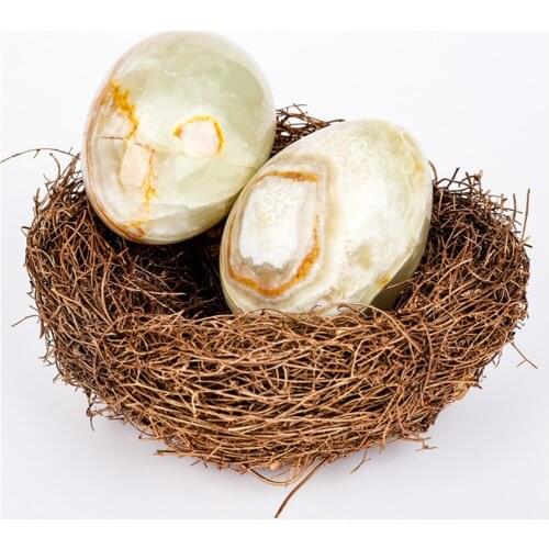 New creative egg-shaped Afghan jadess handle marble ball handicraft home soft decoration small ornaments drop shipping