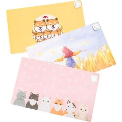 Wholesale 60*36cm Safe heating desk mat Electric mouse pad Electric heating pad Hand warm table mat