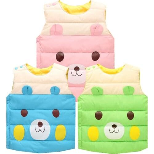 2020 Autumn winter Baby girl jacket children vests coats warm waistcoats for boys Cotton coat Toddler Kids Gilet Fille Coats