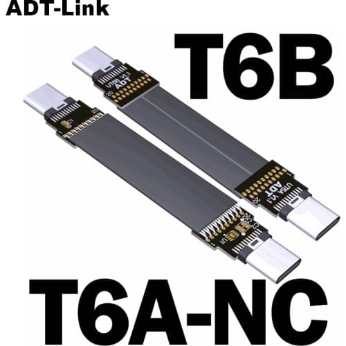 ADT-Link USB 3.2 Type C To Type C Flat Cable For GPS Navigator, ROCK Pi 4 Raspberry Pi Microcontroller Development Board