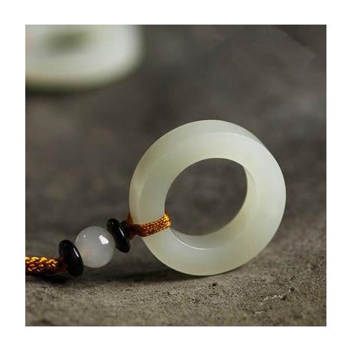 Beads antique safe buckle pendant men and women charms bijoux femme бижутерия wholesale natural Xinjiang Hetian jade white jade
