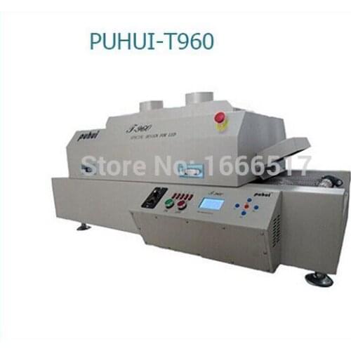 PUHUI T-960 LED Wave reflow Soldering Machine SMT Reflow Oven infrared IC Heating Length 960mm Max PCB Board Length 300MM RH