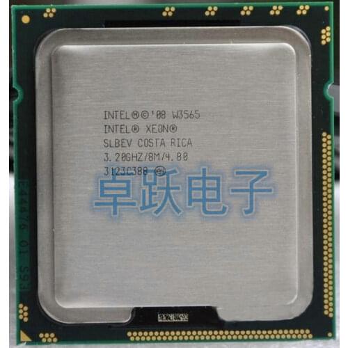 Lntel W3565 CPU processor 3.2GHz /LGA1366/8MB/L3 Cache/Quad-Core/ server CPU (working 100% Free Shipping)