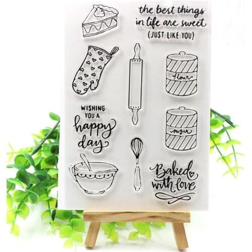 Happy Day Transparent Clear Silicone Stamps for DIY Scrapbooking/Card Making/Kids Christmas Fun Decoration Supplies 671