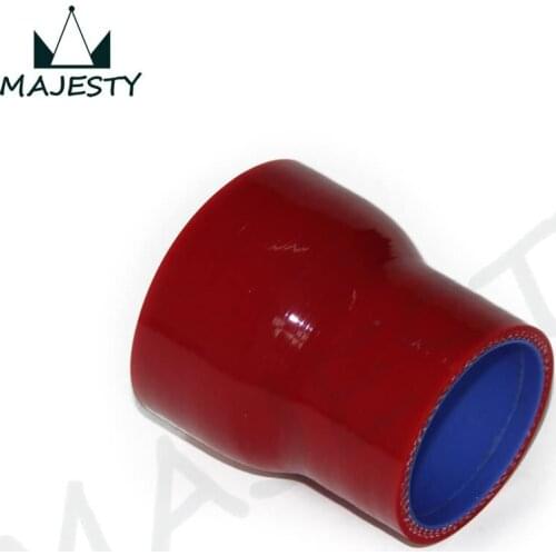 1 pcs 2.25" to 2.5" Straight Reducer Silicone Turbo Hose Coupler 57mm - 64mm red color