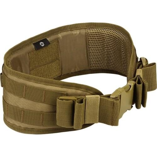 Men Army Military Camouflage MOLLE Girdle Tactical Outer Waist Padded CS Belt Multi-Use Equipment Airsoft Combat Wide Belts