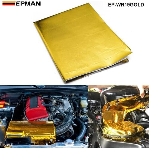 SELF ADHESIVE REFLECT-A-GOLD HEAT WRAP BARRIER High Quality 39in.x 47in.Piece For VW PASSAT AUDI A4 B6 EP-WR19GOLD