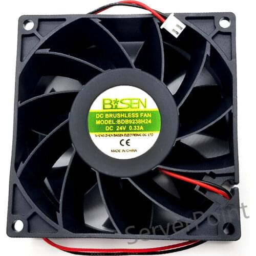 Brand New Cooling Fan 9238 BDB9238H24 24V 0.33A 2-wire 92*92*38mm