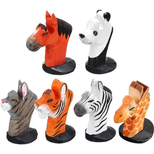 Cute 3D Animal Wood Carvings Sunglass Display Rack Shelf Eyeglasses Show Stand Jewelry Holder for Multi Pairs Glasses Showcase