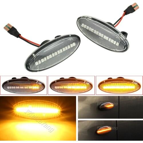 LED Turn Signal Side Marker Light Dynamic Flasher Blinker For Nissan Qashqai J10 X-trail T31 Cube Juke Leaf Micra K13 E11 NV200