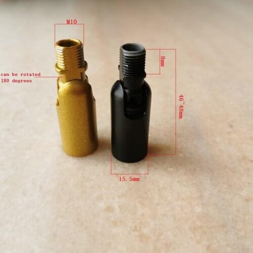 Gold/black M10 Universal steering Head 180 Rotation Female +male thread steering Tube for Chandelier Corridor/Porch/Bar Lamp