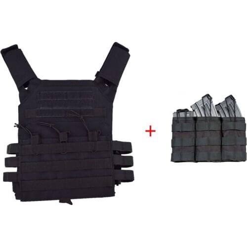 Military Equipment Tactical Vest Airsoft Hunting Protective MOLLE Vest Wargame Paintball Body Armor With Triple Magazine Pouch