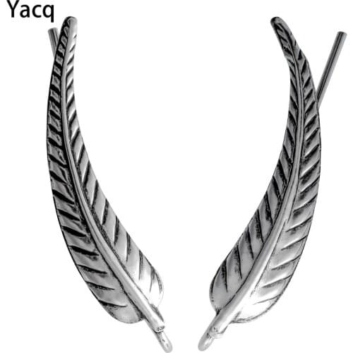 925 Sterling silver leaves stud earrings plant costume charm fashion jewelry gifts for women girls her dropshipping YCE72A