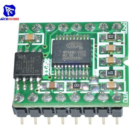 Diymore WT588D-16P Voice Module Sound Module Audio Player Expansion Board for Arduino