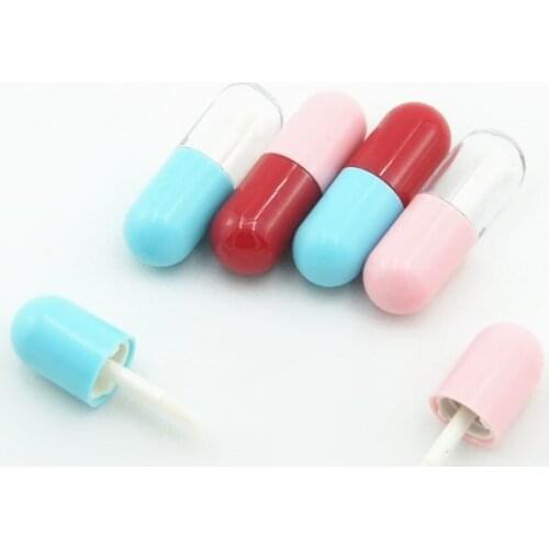 3ml Capsule Lip Gloss Tube DIY Lip Balm Tube Plastic Lipstick Containers Cosmetic Container Bottle with Cap DIY Tools