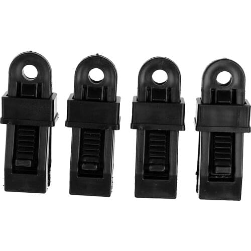 4 Pieces/ Set Heavy Duty Tarp Clips Tent Awning Clamp Car Boat Cover Tie Down Snap Outdoor Camping Tools