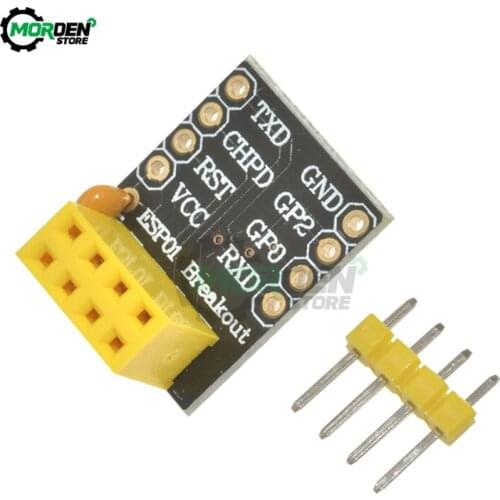 5Pcs ESP8266 ESP-01 Adapter ESP-01S WiFi Wireless Transceiver Module Breadboard Adapter Network Breakout Board Module