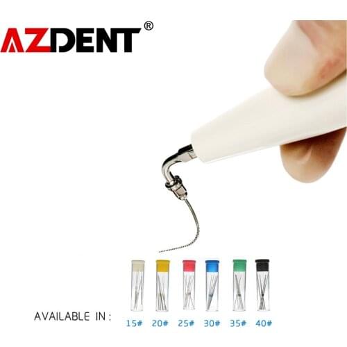 6pcs/box Dental U files Root Canal Endodontic Files NITI Ultrasonic Optional Sizes Used for Dentistry Root Cleaning