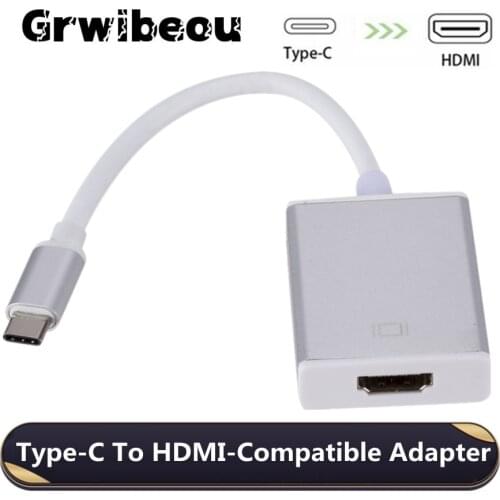 USB C To HDMI-Compatible Adapter HD TV Adapter Type C USB Cable USB 3.1 HDMI-Compatible Converter For Smartphone PC Compute