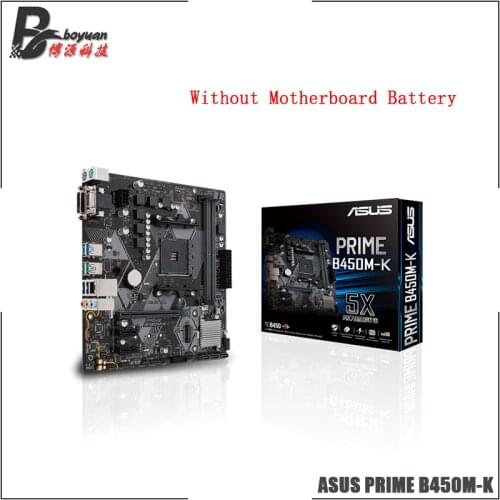 ASUS PRIME B450M K B450M AMD B450 DDR4 4400MHz, M.2, SATA 6Gbps , USB 3.1 Gen 2 . Support R3 R5 R7 R9 Desktop CPU