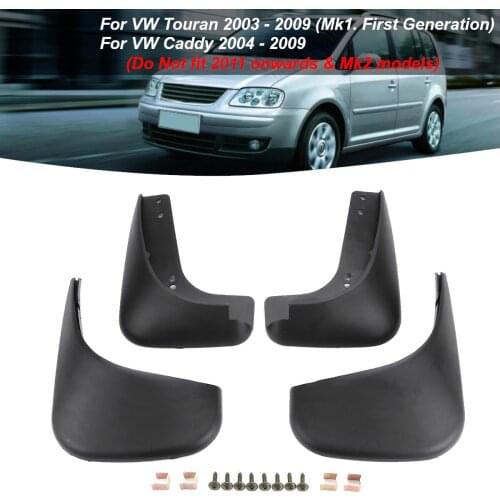 Car Mud Flaps for VW Touran Caddy 2004 2005 2006 2007 2008 2009 Splash Guards Mudguards Mudflaps Fender Accessories