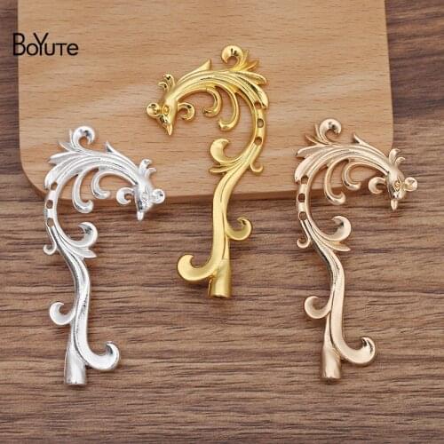 BoYuTe (10 Pieces/Lot) 68*32MM Alloy Phoenix Head Materials Factory Supply DIY Handmade Jewelry Accessories