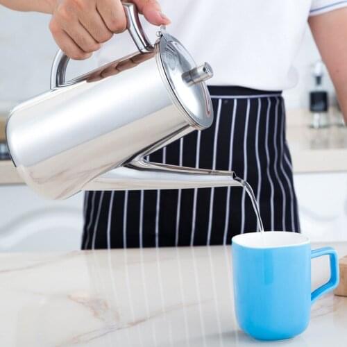 304 Stainless Steel Cold Water Bottle Household Large-capacity High Temperature Resistant Water Storage Coffee Pot