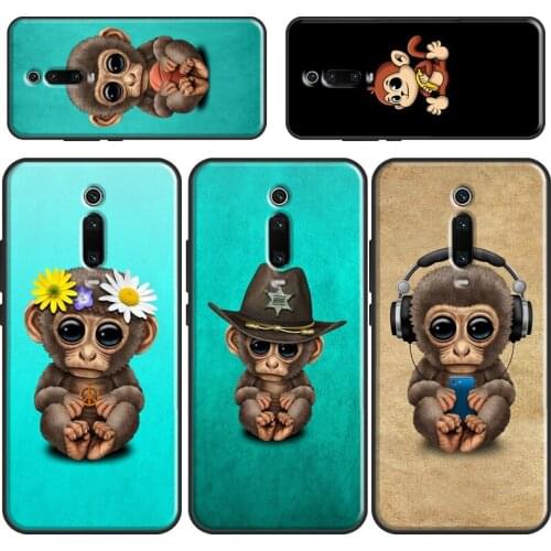 Monkey Gorilla Ape Baby Phone Case For Xiaomi Mi 11 Ultra 9 10 Lite A3 9T 10T Pro Cover For POCO X3 F3 F2 M3 Pro