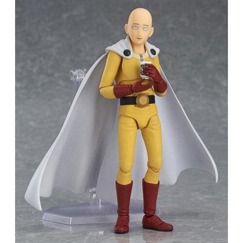 Action Figure Figma 310 Anime One Punch Man Saitama Genos SHF Hero Saitama PVC Figure Model Toys Saitama Figurine Gifts