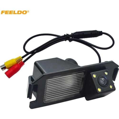 FEELDO Car Rear View Camera With LED For Hyundai Veloster/Genesis Coupe/I30/KIA Soul Backup Parking Camera
