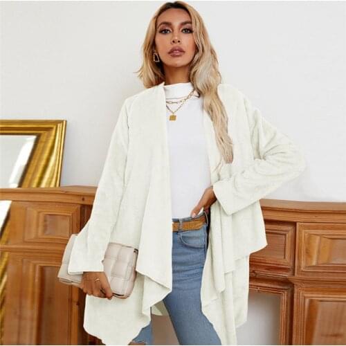 Cardigan Women Velvet Cardigan Sweaters Long Sleeve Coat Soft Jacket Cardigan for women Long Sweater Female Sweater Winter Tops