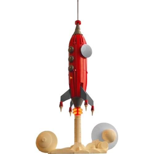 MOC Rocket Launch Space Rocket Shuttle Launch Building Blocks Bricks Hith-Tech Model Toys For Childrens Education Toys Gifts