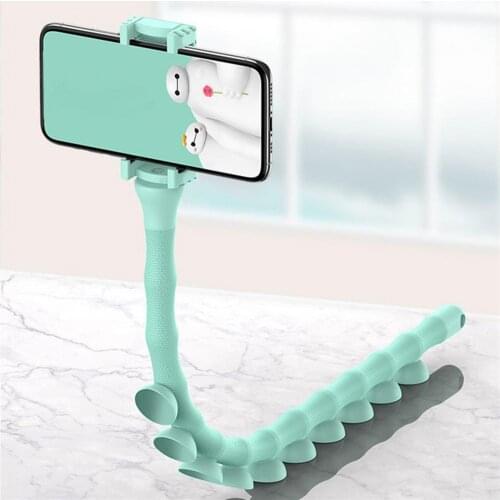 Lazy Bracket Deformation Bracket 360 Rotating Portable Extend Shape Mobile Phone Holder With Powerful Suction Cups