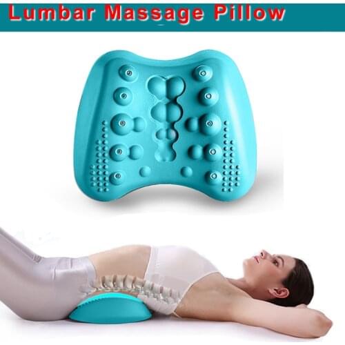 Magnetic Lumbar Massage Pillow Back Pain Traction Belt Waist Shiatsu Massage Concave Body Pain Relief