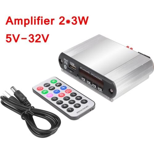 MP3 Player Bluetooth Decoder Board Car Accessory With Recording Function 2*3W Amplifier Support USB/SD/FM Audio Module DIY Case